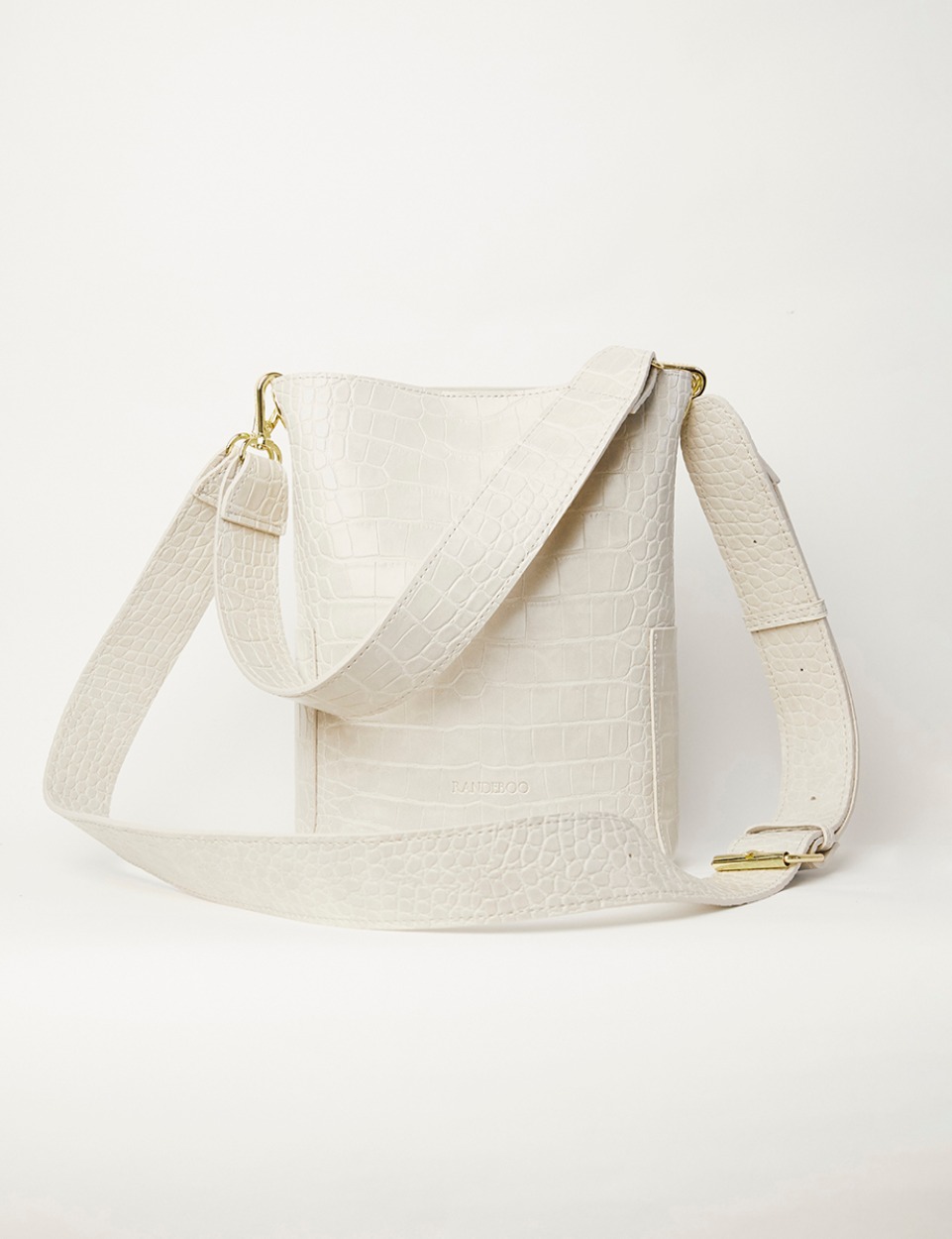 【PRE】RB croco bucket bag (ivory)
