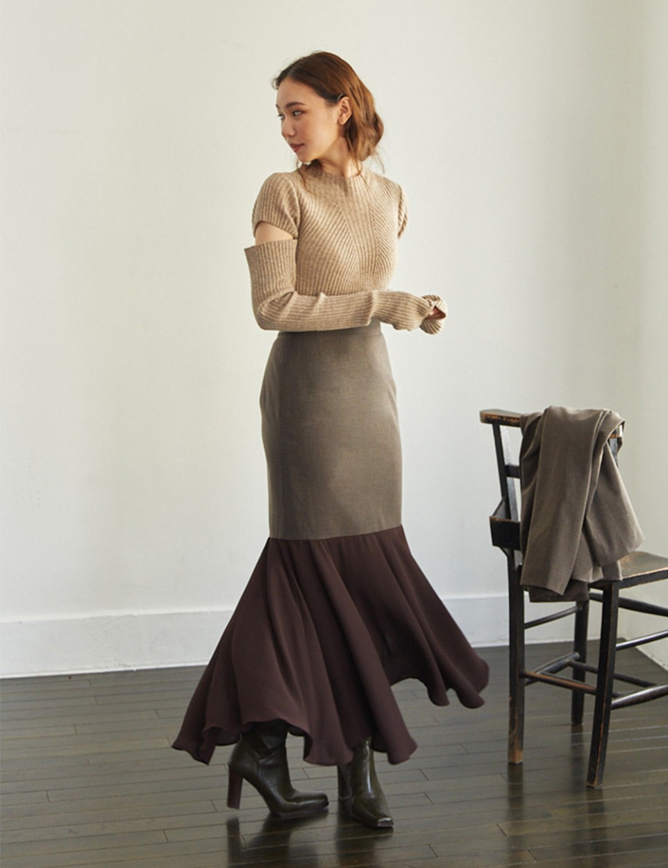 Mermaid wool skirt