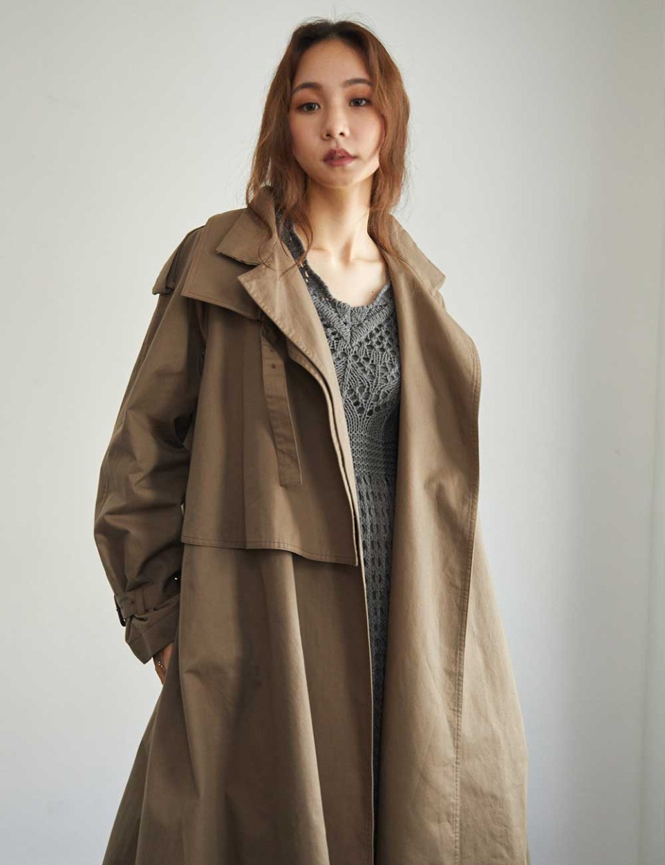 【PRE】RB monogram trench coat