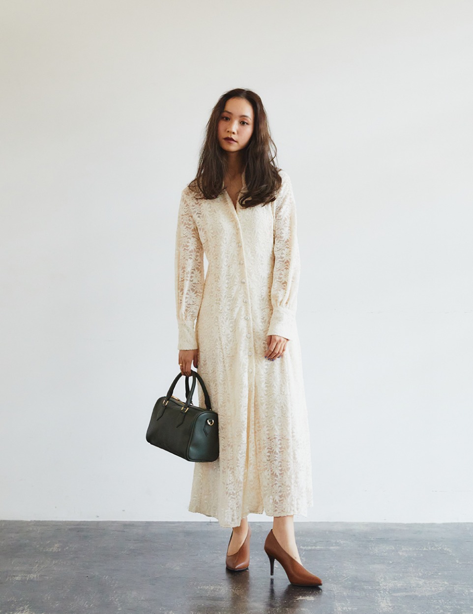 Lace gown dress