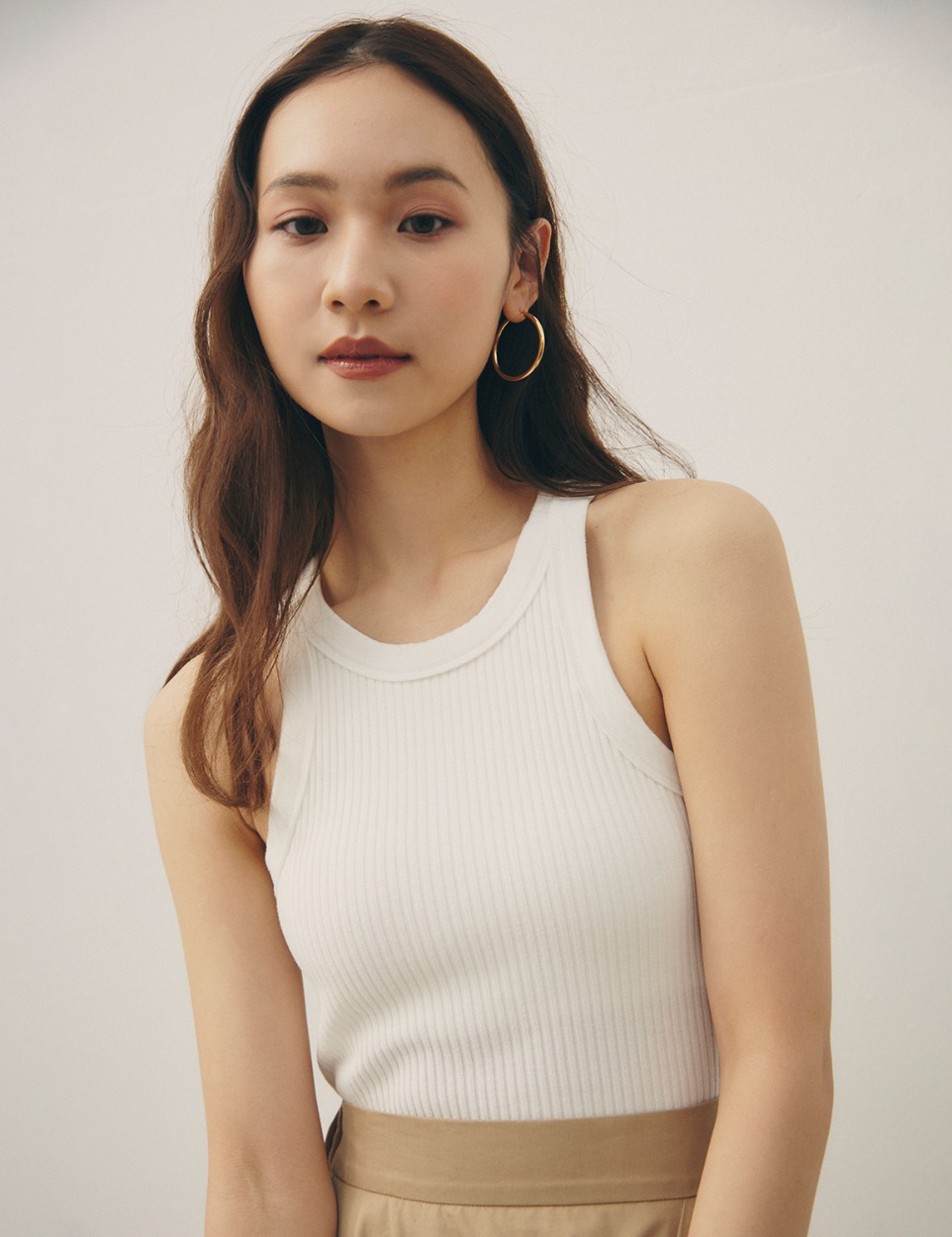Cotton halter neck