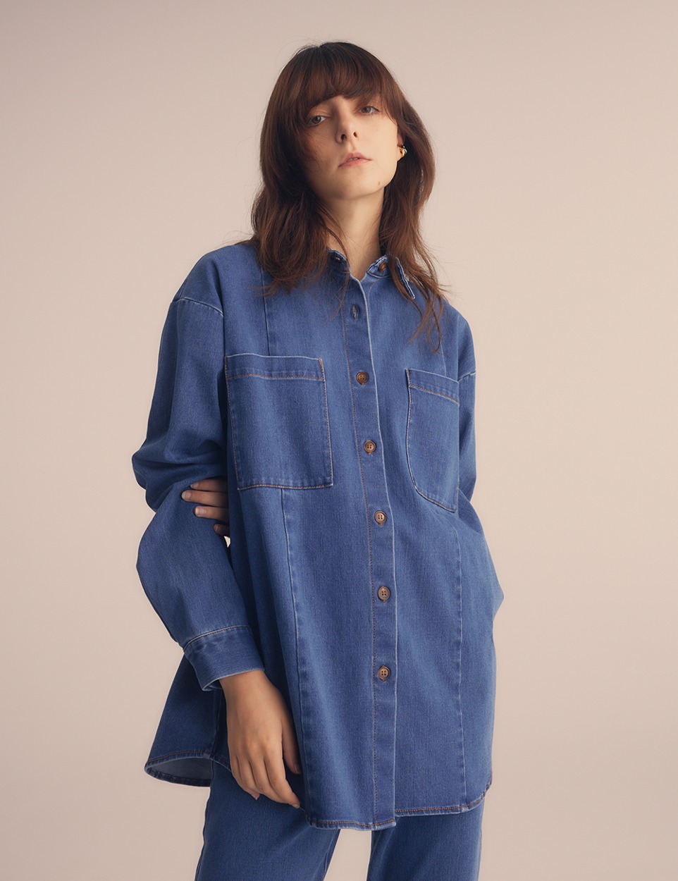 Street denim shirt