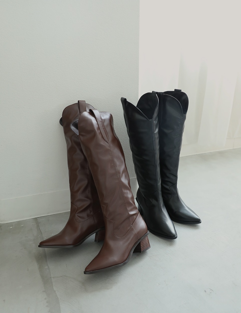 Over western boots