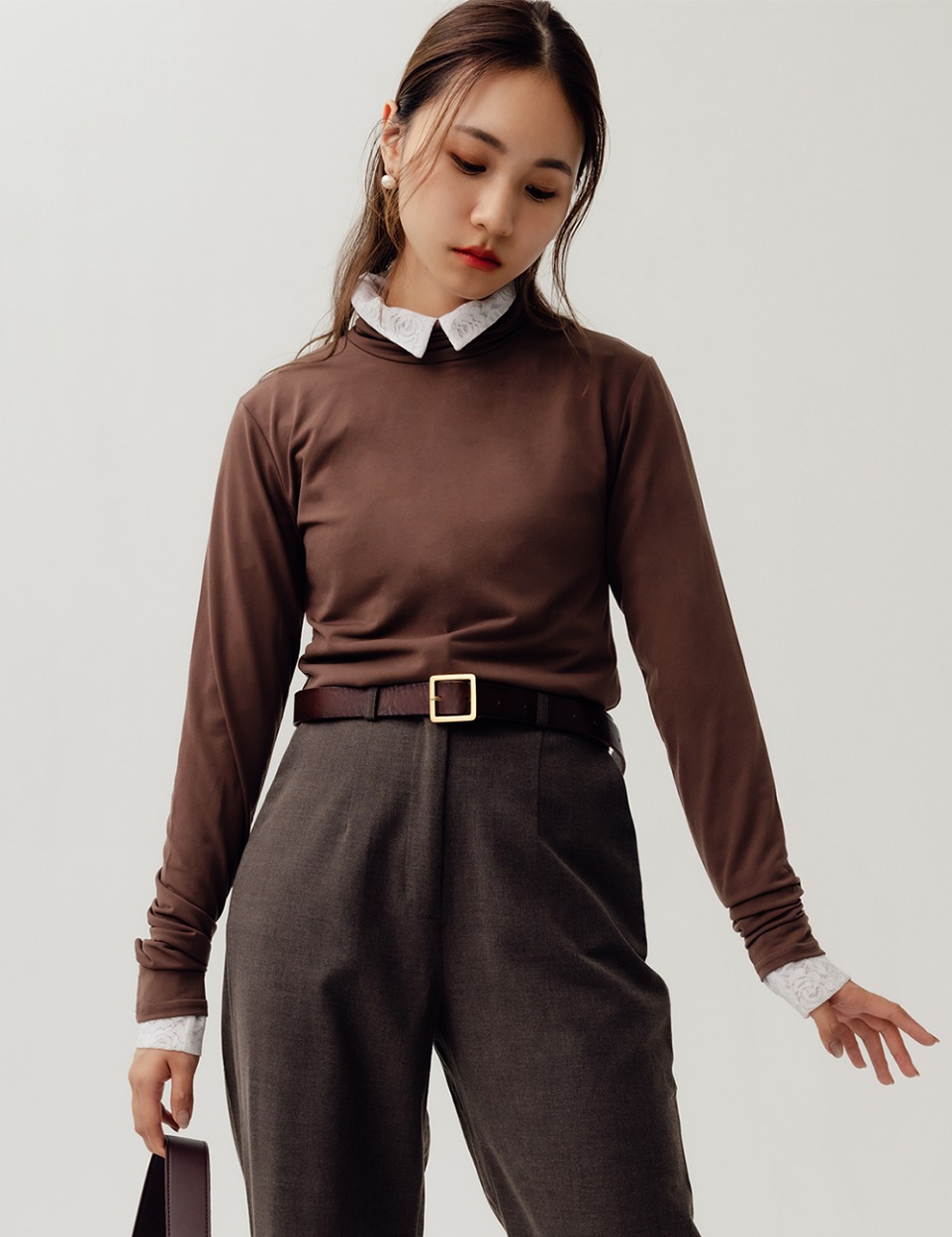 Layered turtle neck