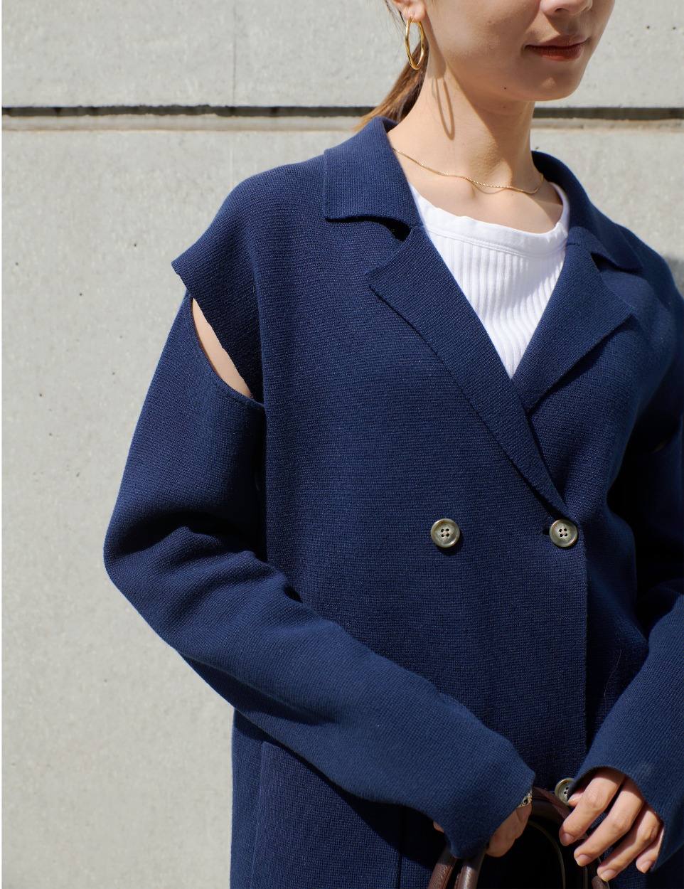 Charm cut jacket cardigan