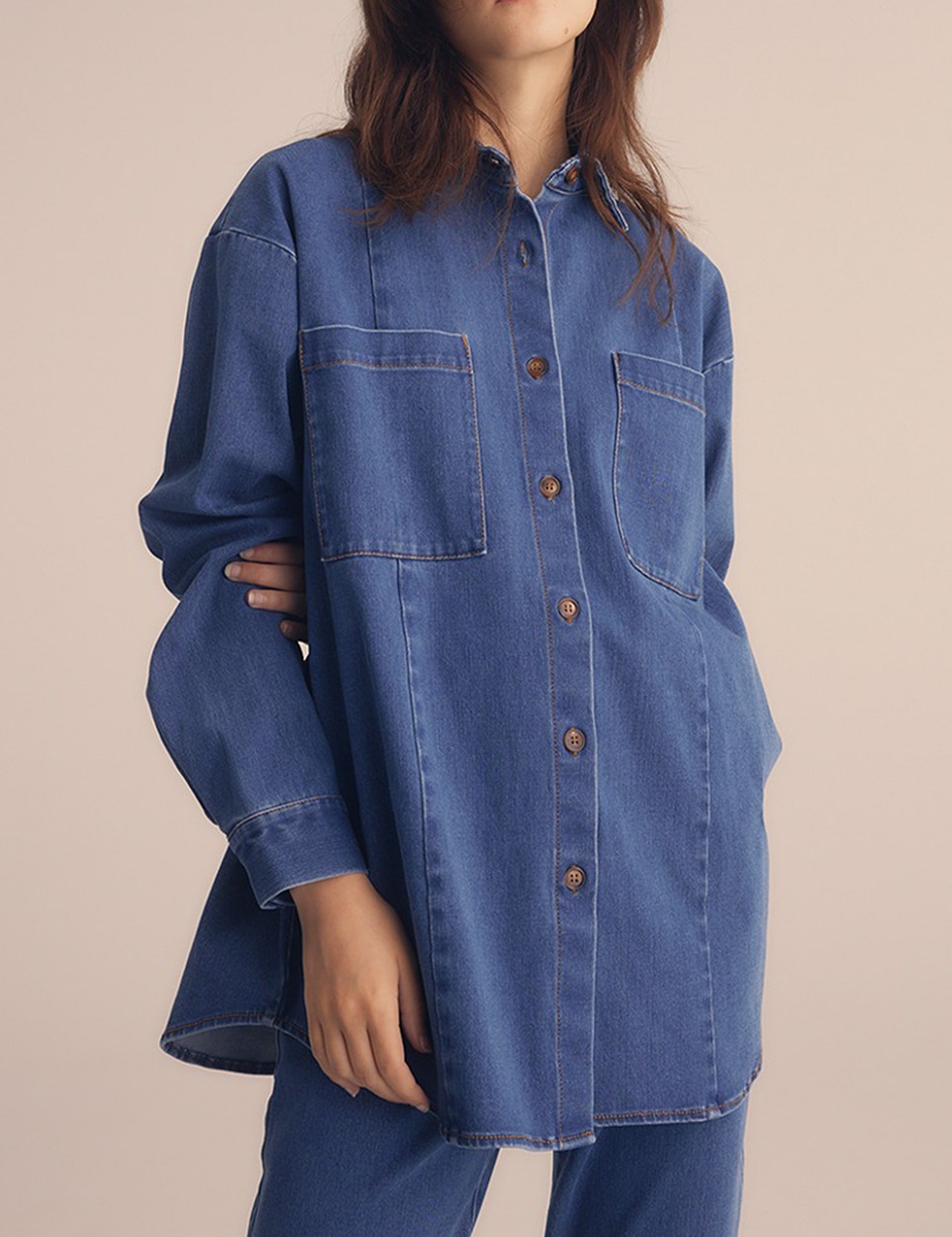 Street denim shirt