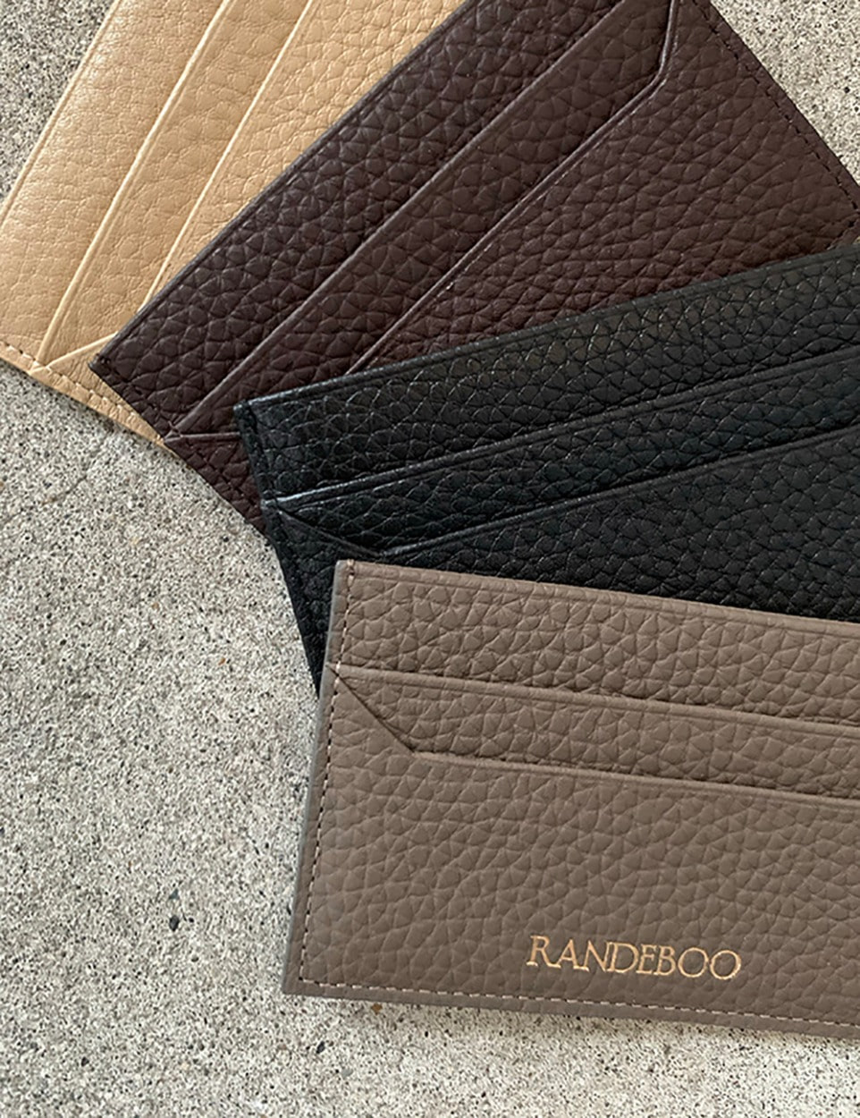 RB leather card wallet