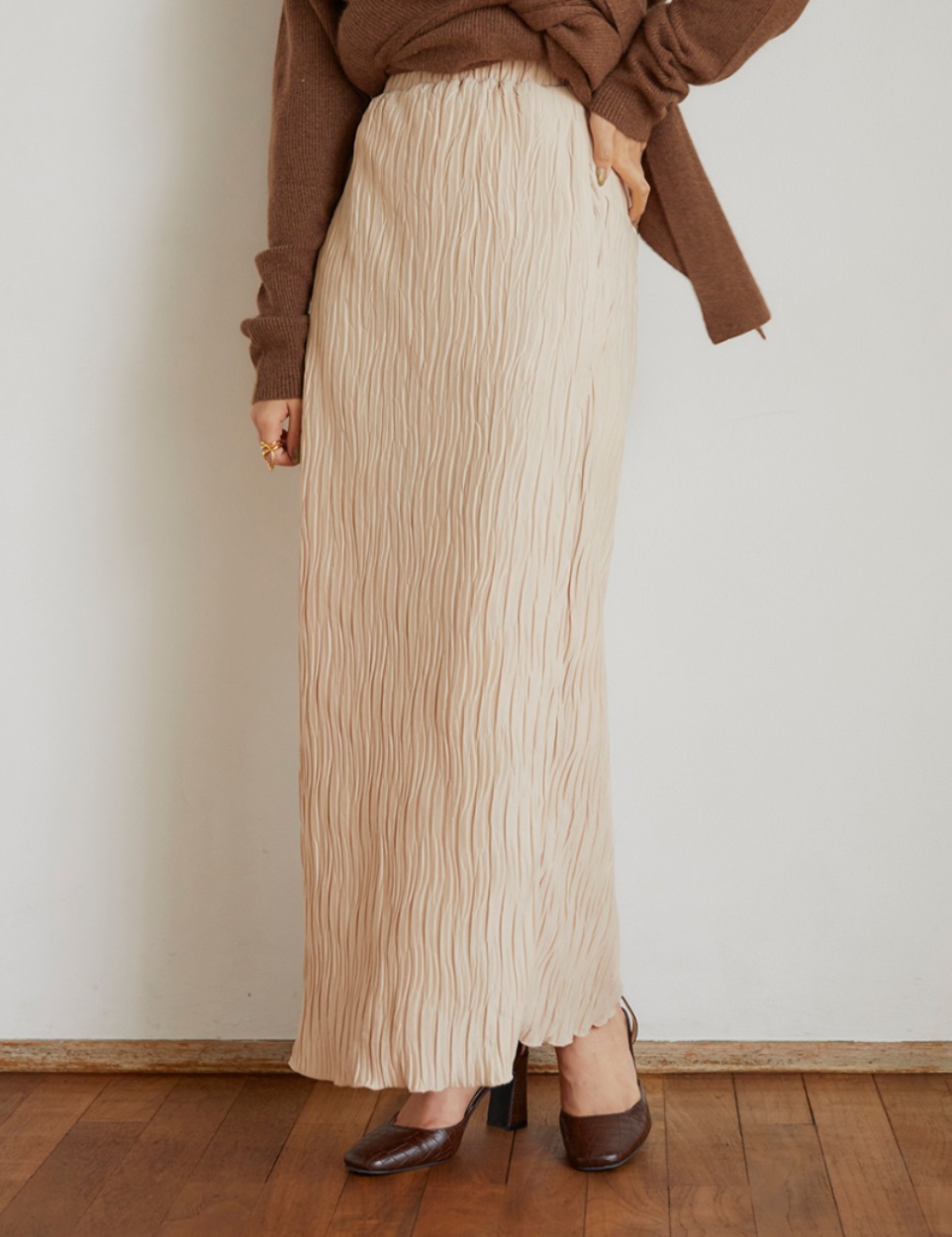 Natural long skirt