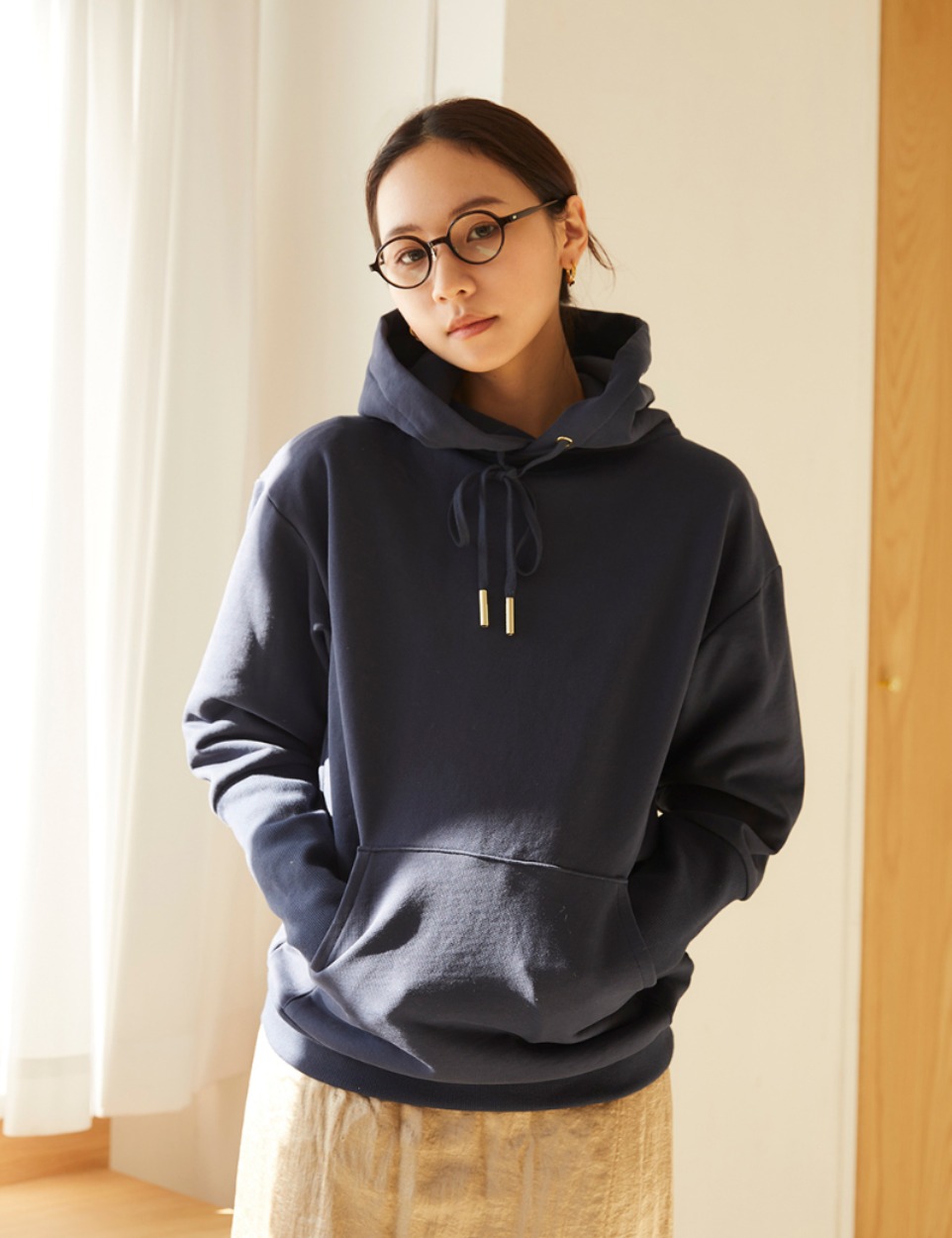 Puff hoodie top