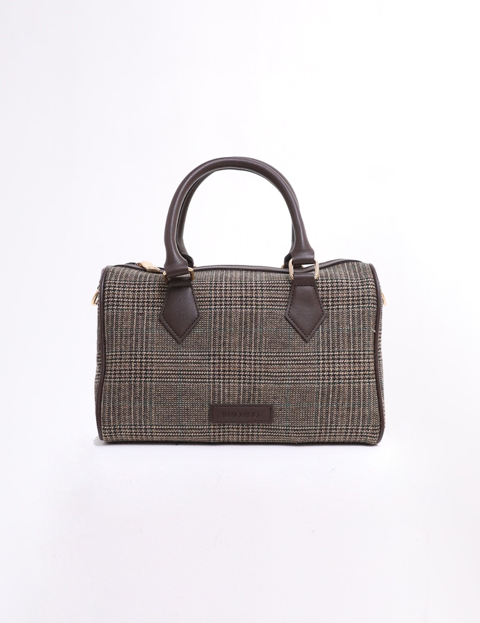 【PRE】Preppy boston bag (Check)