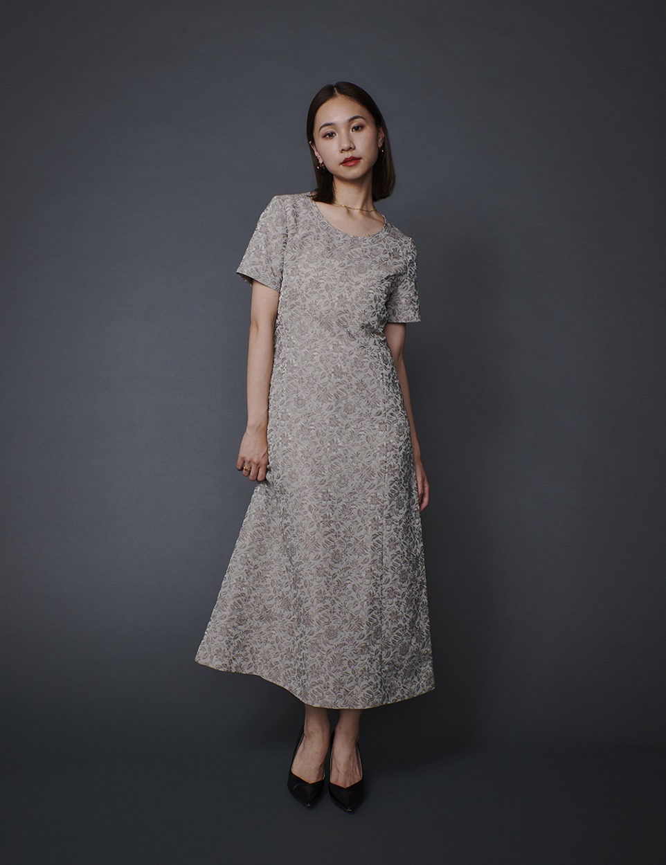 Jacquard minimal dress