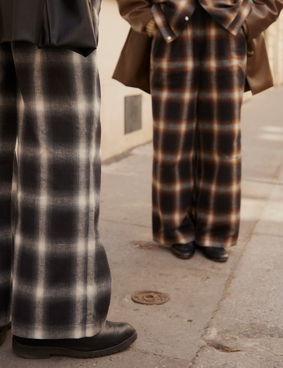 【PRE】Origin plaid slacks